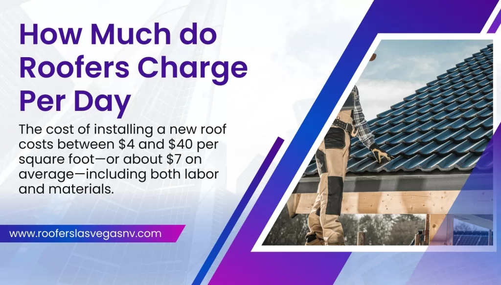 How much do roofers charge per day